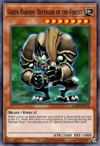 Edison Rulings for Green Baboon, Defender of the Forest
